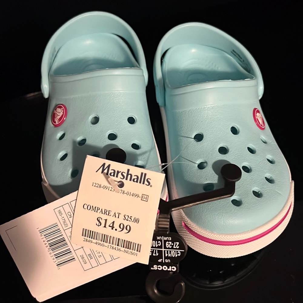 Brand new kids crocs size 10-11.